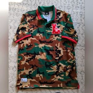 LRG camo polo